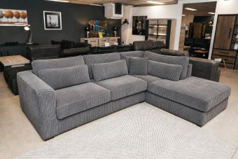 Merselo Ottomaan in ribstof – materiaalimpressie