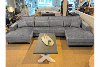 Naaldwijk Longchair + 2 + Longchair in grijs – kleurimpressie