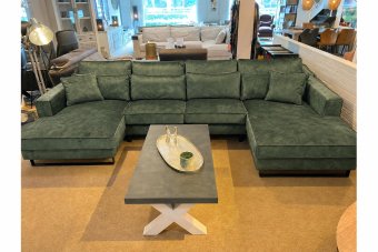 Naaldwijk Longchair + 2 + Longchair in groen – kleurimpressie