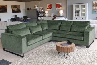 Naarden 2 + Hoek + 2 Zits in groen – kleurimpressie