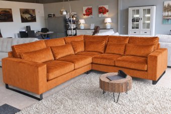 Naarden 2 + Hoek + 2 Zits in oranje – kleurimpressie