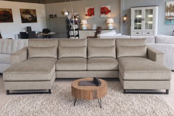 Naarden Longchair + 2 + Longchair in taupe – kleurimpressie