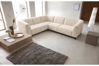 Niehove 2 + Hoek + 2 Zits in creme – kleurimpressie