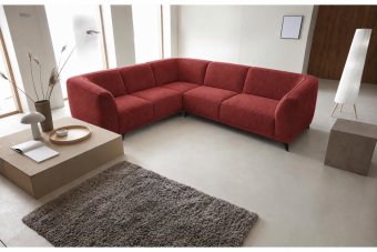 Niehove 2 + Hoek + 2 Zits in rood – kleurimpressie