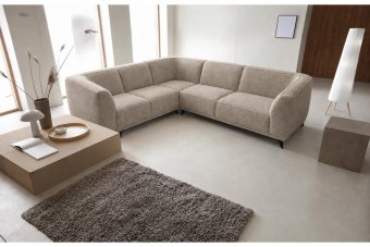 Niehove 2 + Hoek + 2 Zits in taupe – kleurimpressie