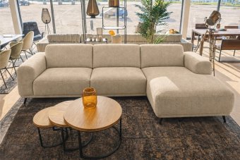Olst 2 Zits + Longchair in beige – kleurimpressie