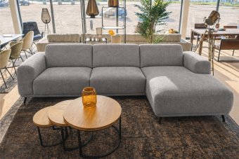 Olst 2 Zits + Longchair in grijs – kleurimpressie