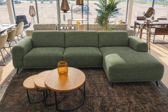 Olst 2 Zits + Longchair in groen – kleurimpressie