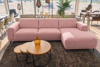 Olst 2 Zits + Longchair in roze – kleurimpressie