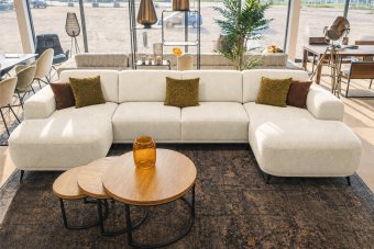 Olst Longchair + 2 Zits + Longchair in creme – kleurimpressie