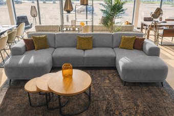 Olst Longchair + 2 Zits + Longchair in grijs – kleurimpressie