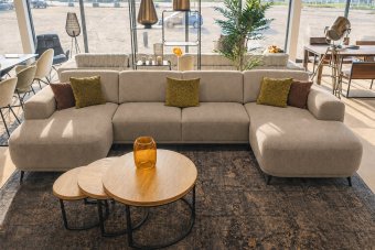 Olst Longchair + 2 Zits + Longchair in taupe – kleurimpressie