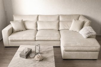 Oudenbosch 2 Zits + Longchair in creme – kleurimpressie