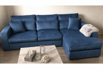 Oudenbosch Longchair in blauw – kleurimpressie