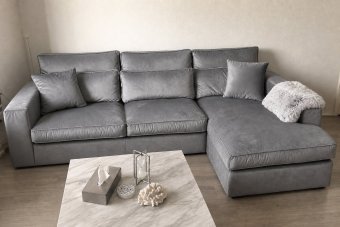 Oudenbosch Longchair in grijs – kleurimpressie