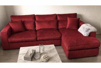 Oudenbosch Longchair in rood – kleurimpressie