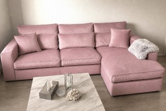Oudenbosch Longchair in roze – kleurimpressie