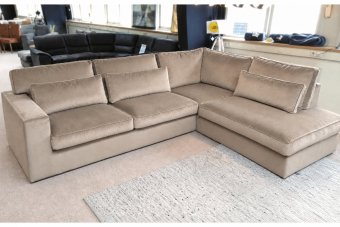 Oudenbosch Loungebank in taupe – kleurimpressie
