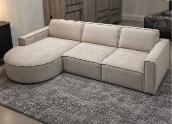 Groene bank Papendrecht · 2 Zits + Longchair Rond 275cm – A-meubel