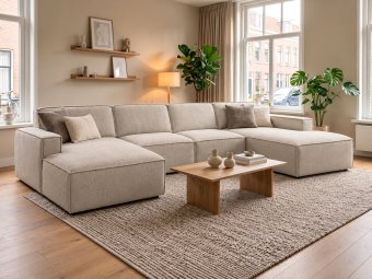 Bank Papendrecht · Longchair + 2 Zits + Longchair 366cm