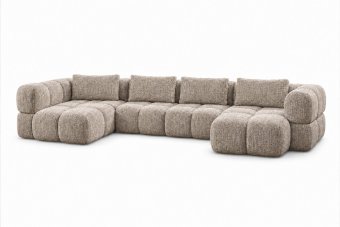 Pijnacker Longchair Klein + 2 Zits + Longchair Klein in taupe – kleurimpressie