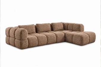Pijnacker Loungebank in bruin – kleurimpressie