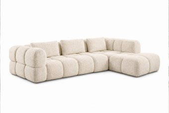 Pijnacker Loungebank in creme – kleurimpressie