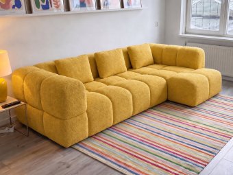 Pijnacker Loungebank in geel – kleurimpressie