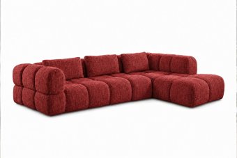 Pijnacker Loungebank in rood – kleurimpressie