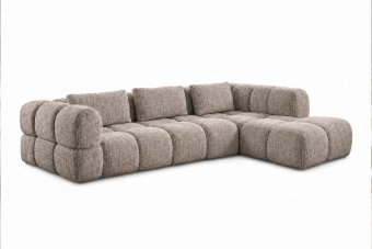 Pijnacker Loungebank in taupe – kleurimpressie