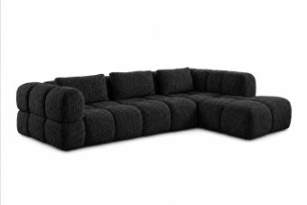 Pijnacker Loungebank in zwart – kleurimpressie