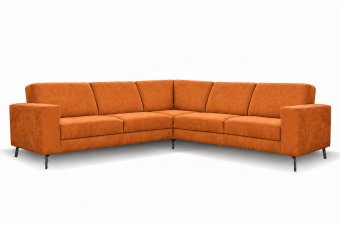 Pingjum 2 Zits + Hoek + 2 Zits in oranje – kleurimpressie
