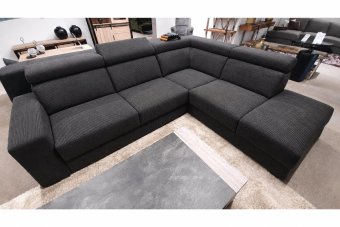 Raalte Ottomaan in ribstof – materiaalimpressie