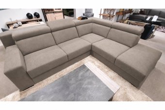 Raalte Ottomaan in taupe – kleurimpressie