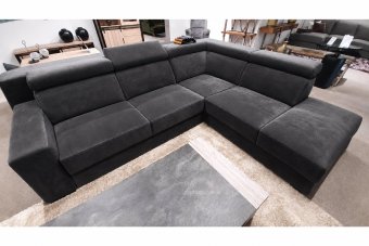 Raalte Ottomaan in velvetstof – materiaalimpressie