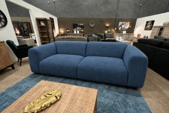 Rotterdam 2 Zits Bank in blauw – kleurimpressie