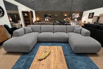 Rotterdam Longchair + 2 Zits + Longchair in grijs – kleurimpressie