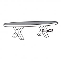 Salontafel TOV13-XM Putten donker bruin