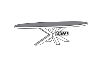 Alphen Salontafel TOV13-MM Oranje Teakhout