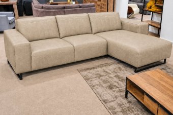 Scherpenisse 2 Zits + Longchair in beige – kleurimpressie