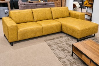 Scherpenisse 2 Zits + Longchair in geel – kleurimpressie