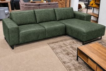 Scherpenisse 2 Zits + Longchair in groen – kleurimpressie