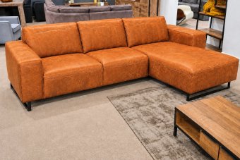 Scherpenisse 2 Zits + Longchair in oranje – kleurimpressie