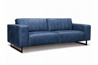 Scherpenisse 2 Zits Bank in blauw – kleurimpressie