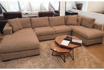 Sloterdijk Loungebank in bruin – kleurimpressie