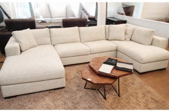 Sloterdijk Loungebank in creme – kleurimpressie