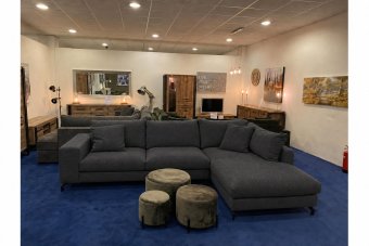 Stroe 2.5 Zits + Longchair in antraciet – kleurimpressie