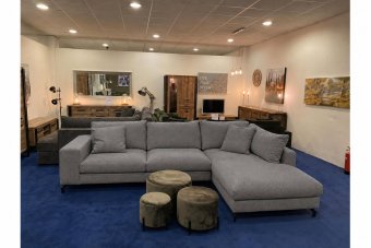 Stroe 2.5 Zits + Longchair in grijs – kleurimpressie
