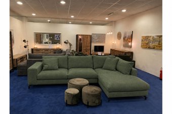 Stroe 2.5 Zits + Longchair in groen – kleurimpressie