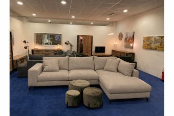 Stroe 2.5 Zits + Longchair in taupe – kleurimpressie